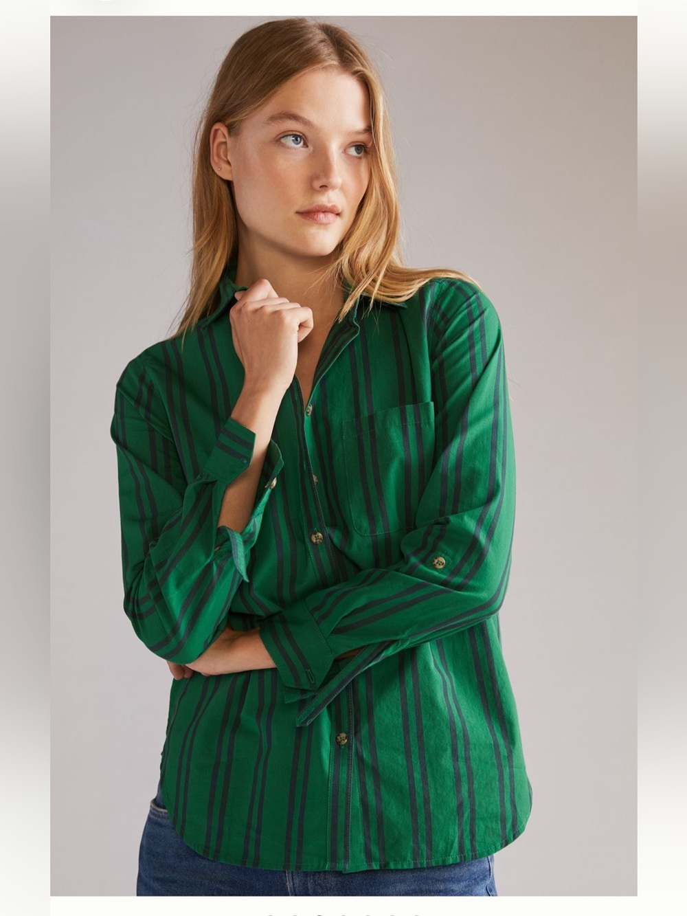 NWT Maeve Anthropologie Striped Buttondown